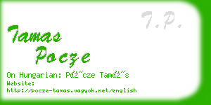 tamas pocze business card